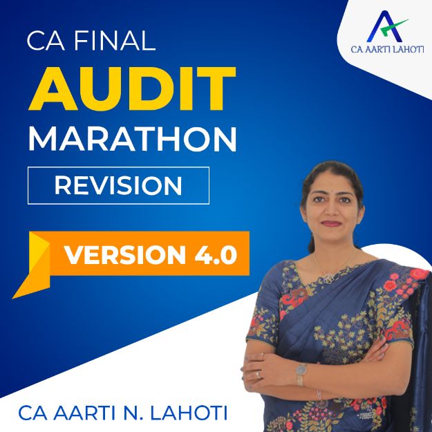 Picture of CA Final - Audit English - Marathon Revision Batch - Version 4.0 - CA Aarti N. Lahoti