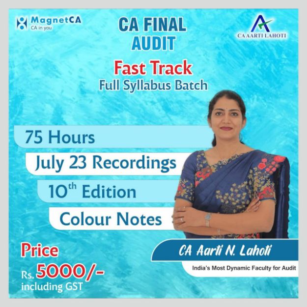 Picture of CA Final Audit - Fasttrack -10th Edition - By CA Aarti Lahoti