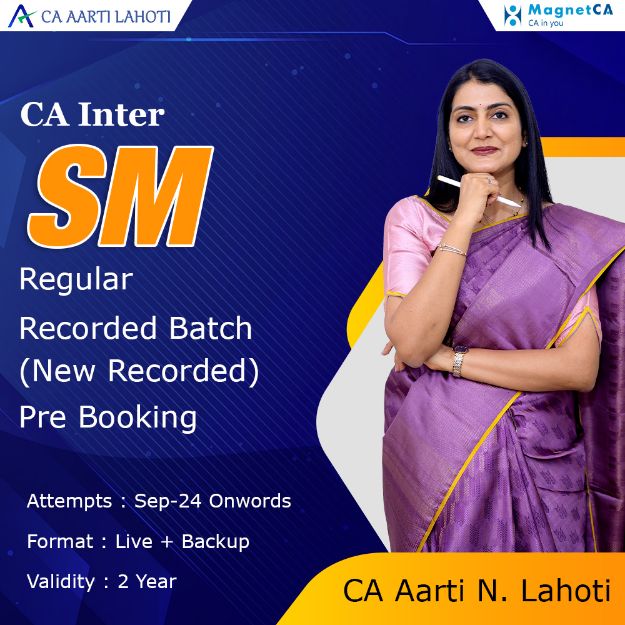 Picture of CA Inter Strategic Management (SM) Regular Batch By CA Aarti Lahoti PRE BOOKING