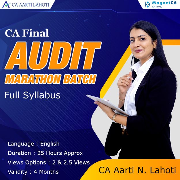 Picture of CA Final Audit Marathon Full Syllabus ( English Recording ) by CA Aarti N Lahoti
