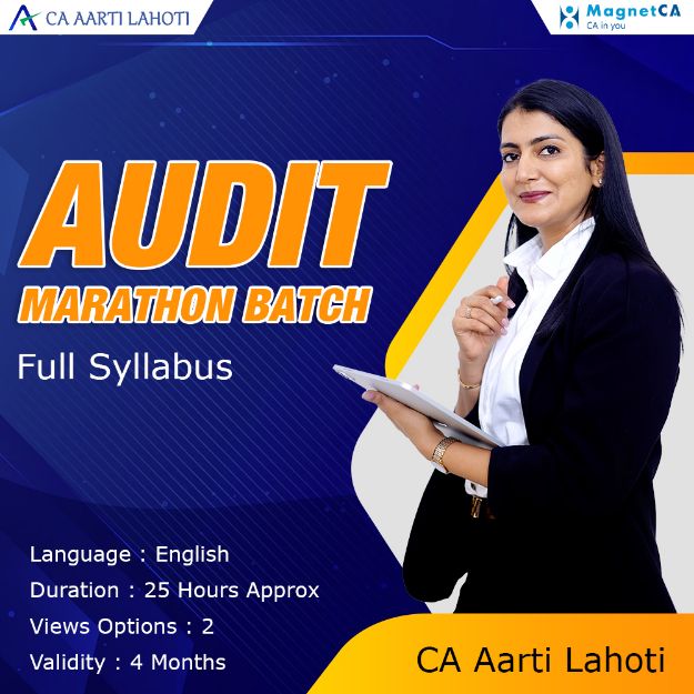 Picture of CA Final Audit Marathon Full Syllabus ( English Recording ) by CA Aarti Lahoti