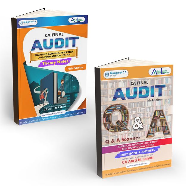 Picture of CA Final Audit Theory Notes + Q & A Scanner (4th Edition) by CA Aarti Lahoti