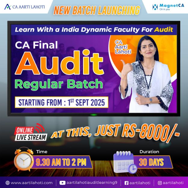 Picture of CA Final Audit (Regular Batch | Live Classes) by CA Aarti Lahoti