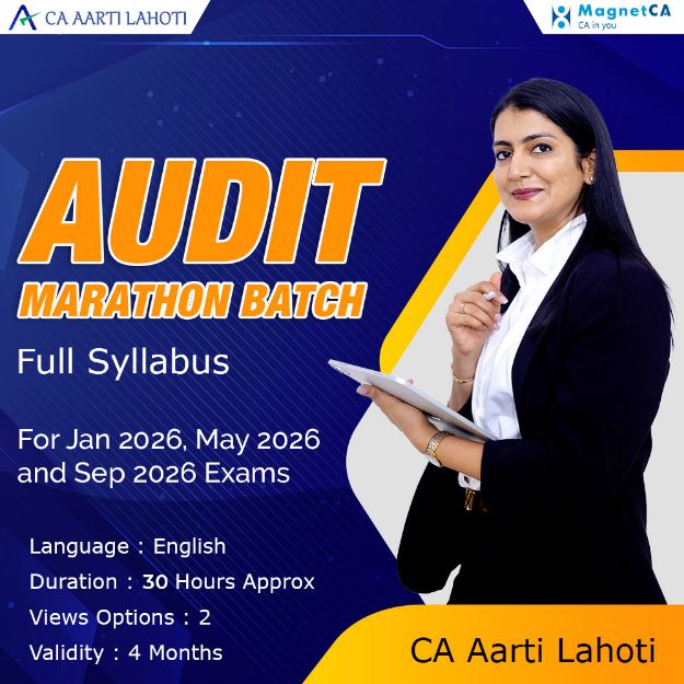Picture of CA Final Audit Marathon Full Syllabus ( English Recording ) by CA Aarti Lahoti