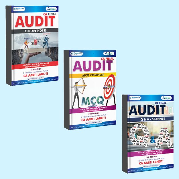 Picture of CA Final Audit Theory Notes + ⁠Q & A Scanner + MCQ Compiler (5th Edition) by CA Aarti Lahoti